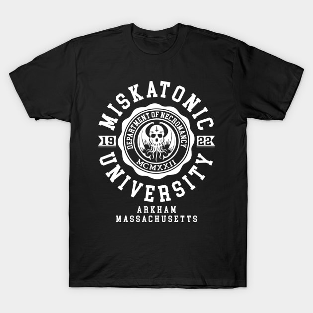 CTHULHU - MISKATONIC UNIVERSITY - LOVECRAFT T-Shirt by Tshirt Samurai